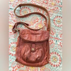 Lucky Brand Leather Crossbody Bag with Front Pocket